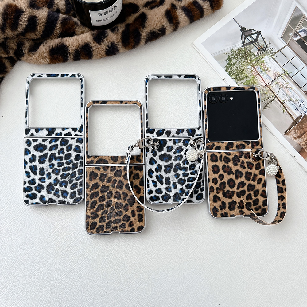 Women'S Accessories Designer - เคสโทรศัพท์พับลายเสือดาวสำหรับโมโตโรล่า ราซ 60 50 อัลตร้าพร้อมสายรัดข้อมือแบบถอดได้ฝาครอบกันกระแทกป้องกันการตกกระแทก