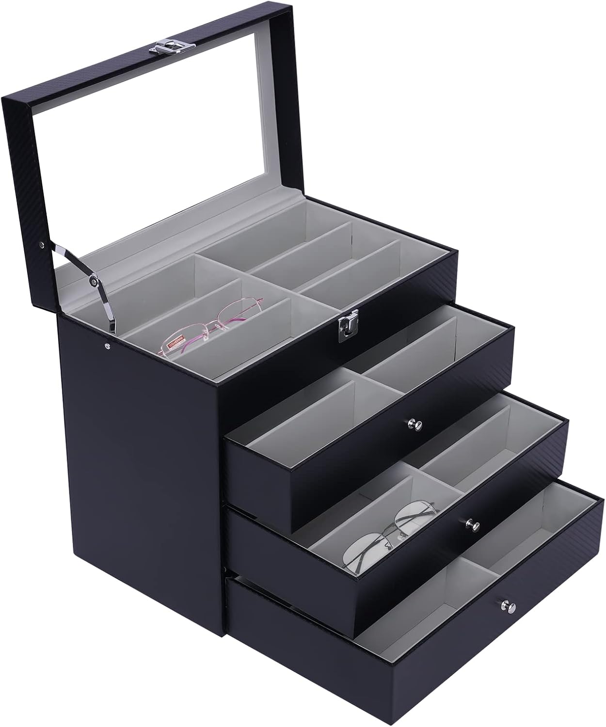 Women Accessories List - 24 ช่องใส่แว่นตากันแดดOrganizerกล่องสําหรับชายหญิง,แว่นตาจัดเก็บกล่อง,หลายแว่นตากันแดดแว่นตาStorage