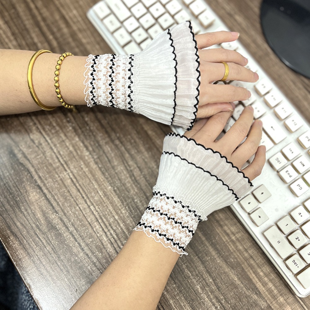 Women'S Victorian Accessories - ปลอกแขนแบบถอดได้สไตล์วิคตอเรียน ปลอกแขนลูกไม้ระบายแบบถอดได้ สวมใส่สบาย อุปกรณ์เสริมสำหรับชุดแต่งกาย ปลอกแขนปลอมเนื้อนุ่ม ปลอกแขนสำหรับงานแต่งงาน