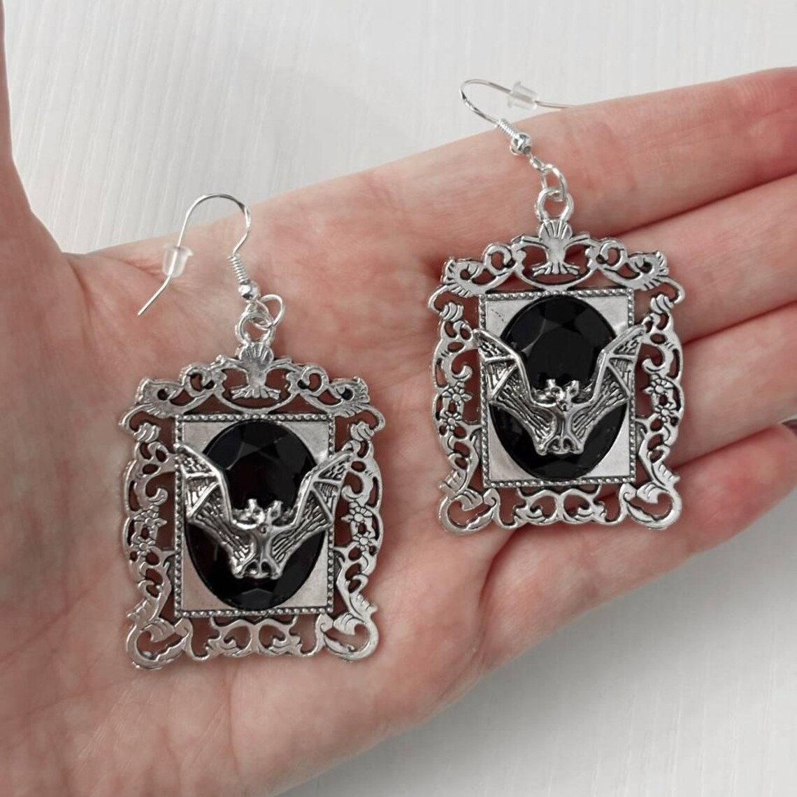 Women'S Victorian Accessories - ต่างหูรูปค้างคาวแวมไพร์, เครื่องประดับสไตล์โกธิค, อุปกรณ์เสริมสำหรับพิธีกรรมแม่มด, ศาสนาเพแกน, วินเทจ, ลึกลับ,