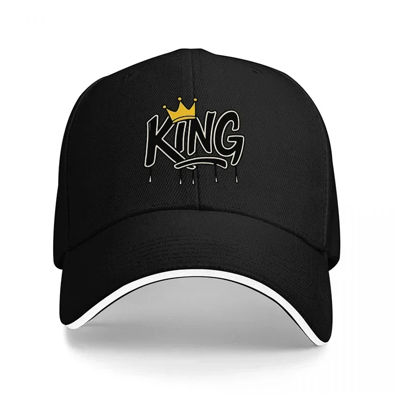 Women Accessories Logo Design - ใหม่ KING คราวน์ โลโก้หมวกเบสบอลสีดำหมวกปรับได้สไตล์สตรีทแวร์ผู้ชายผู้หญิงแฟชั่นอุปกรณ์เสริมการออกแบบที่ทันสมัยในเมือง
