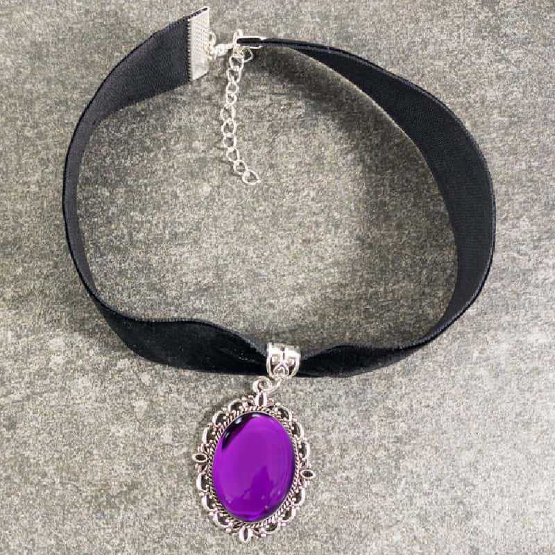 สร้อยคอทรงหยดน้ำสีม่วง, เครื่อ - Women'S Victorian Accessories บทวิจารณ์และราคา