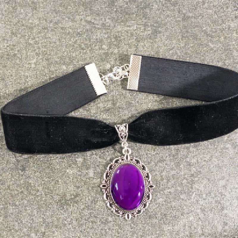 สร้อยคอทรงหยดน้ำสีม่วง, เครื่อ - Women'S Victorian Accessories บทวิจารณ์และราคา