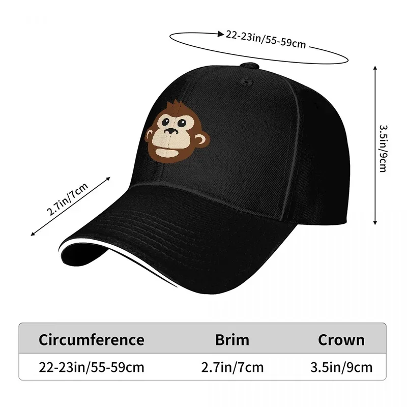 หมวกเบสบอลโลโก้หน้าลิงใหม่ สีด - Women Accessories Logo Design บทวิจารณ์และราคา