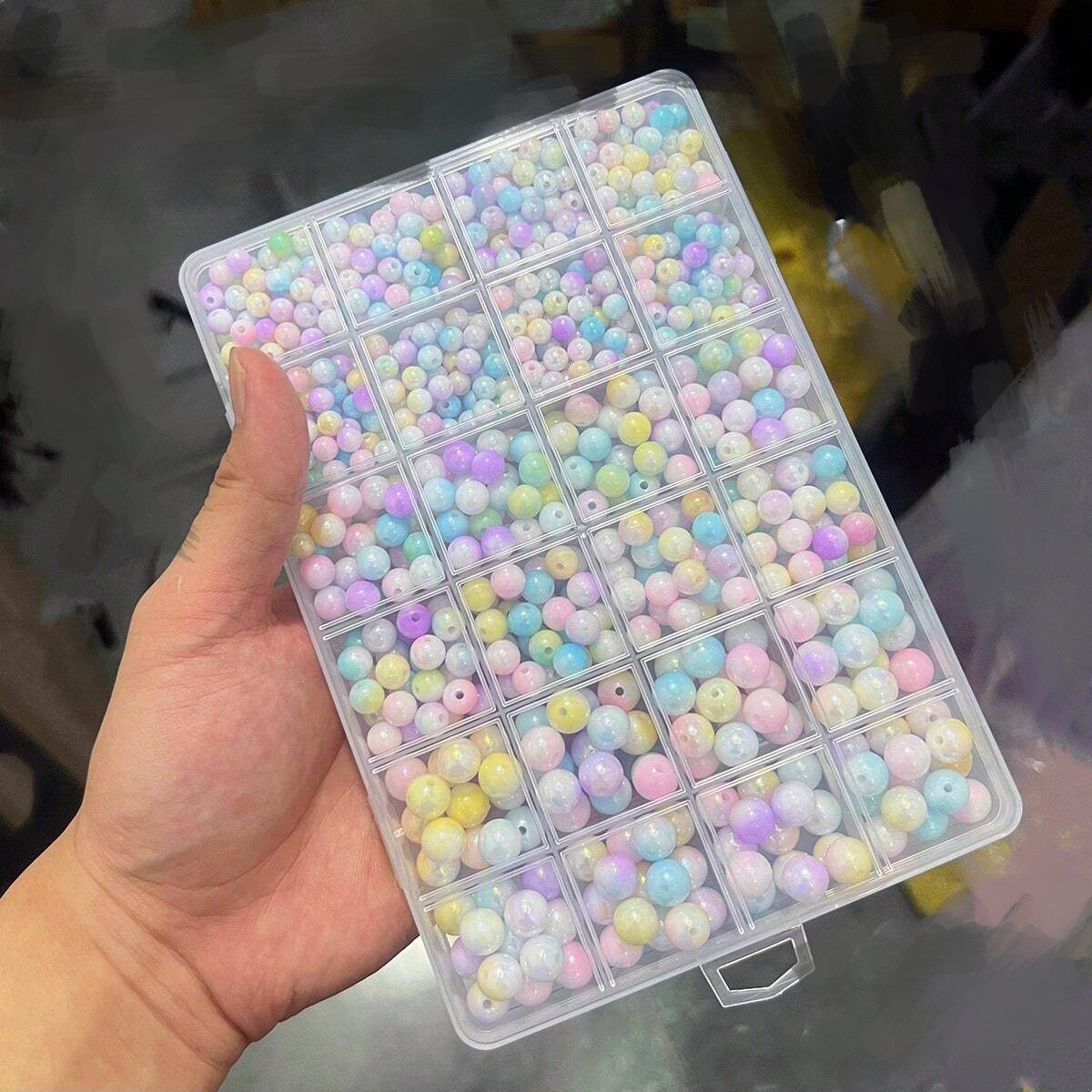 ลูกปัดอะคริลิคสี AB น่ารัก ขนา - Women Accessories Bracelet บทวิจารณ์และราคา