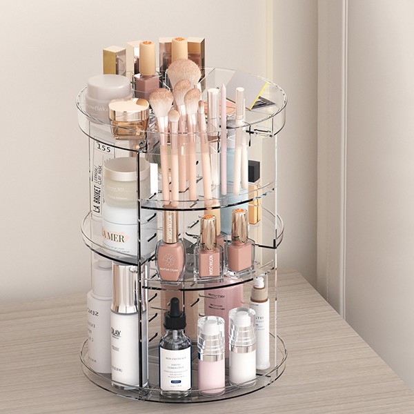 ชั้นวางเครื่องสำอางหมุนได้ 360 - Women Accessories List บทวิจารณ์และราคา