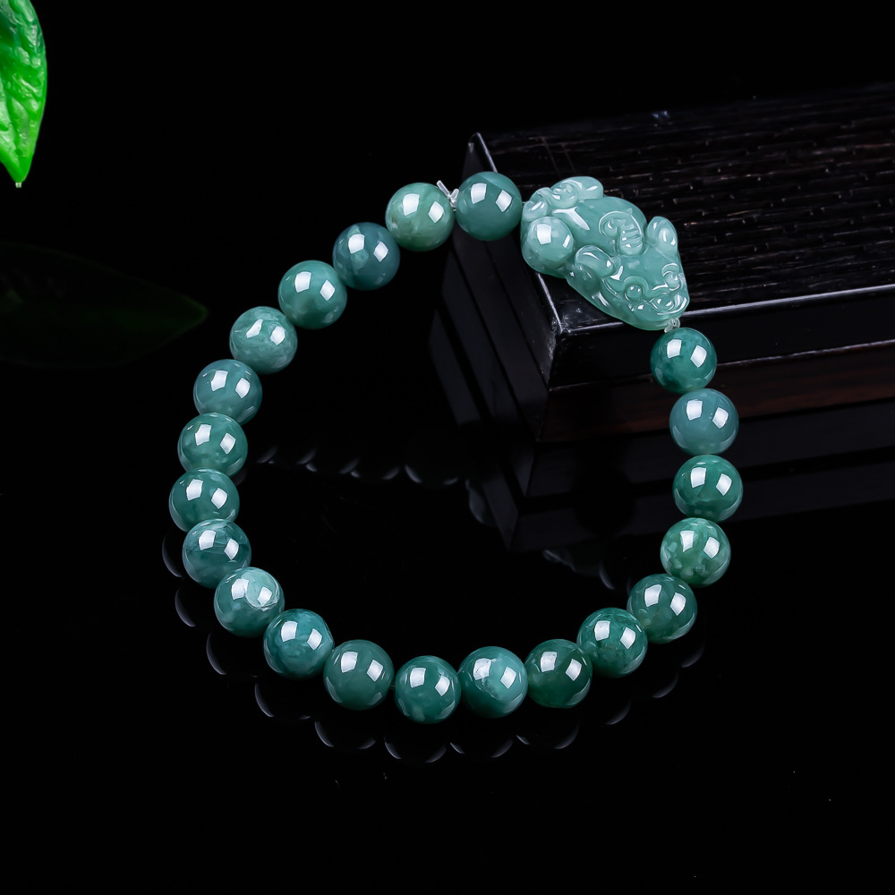 หยกพม่าธรรมชาติ กำไลข้อมือปี่เ - Women Accessories Bracelet บทวิจารณ์และราคา