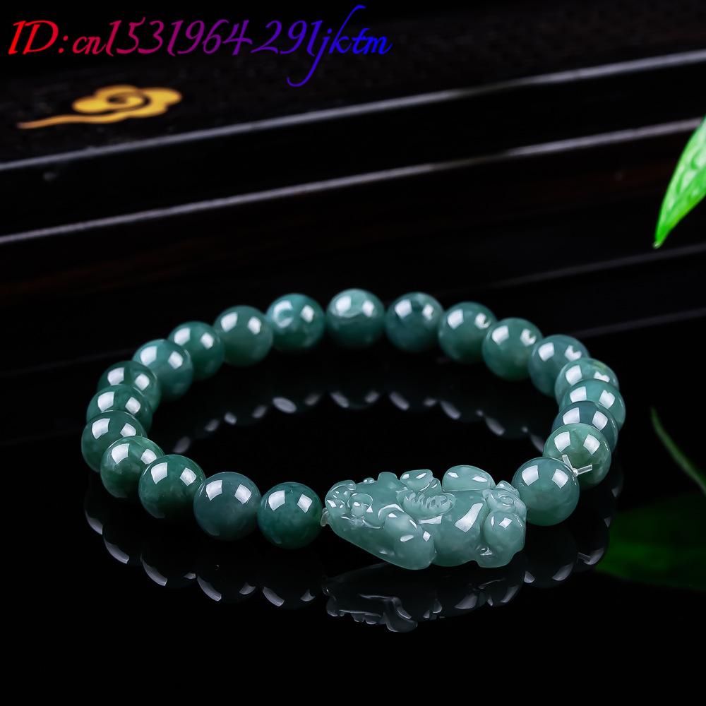 หยกพม่าธรรมชาติ กำไลข้อมือปี่เ - Women Accessories Bracelet บทวิจารณ์และราคา