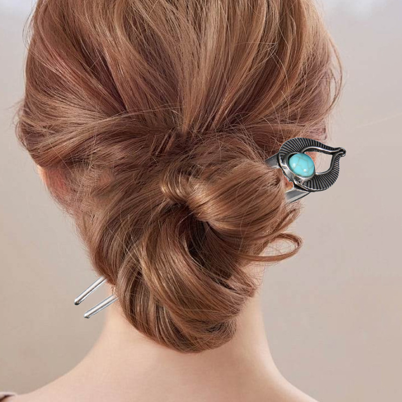 กิ๊บติดผมรูปตัวยูสีฟ้าเทอร์ควอ - Women Accessories In Egypt บทวิจารณ์และราคา