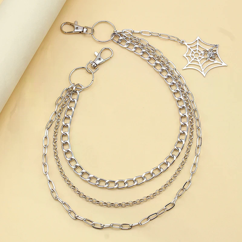 โซ่คล้องกางเกงแฟชั่นพังก์เมทัล - Women'S Jeans Accessories บทวิจารณ์และราคา
