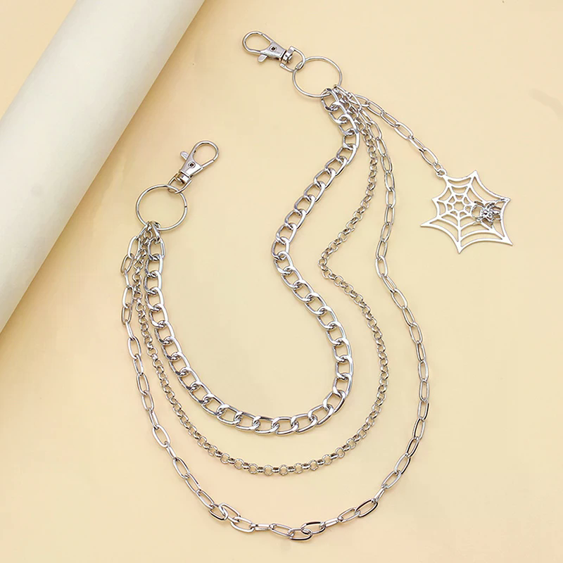 โซ่คล้องกางเกงแฟชั่นพังก์เมทัล - Women'S Jeans Accessories บทวิจารณ์และราคา