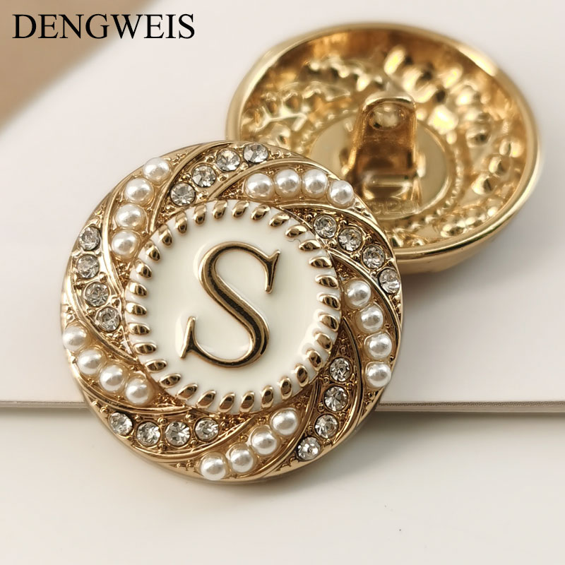ตัวอักษรภาษาอังกฤษ S รอบปุ่มโล - Women Accessories In English บทวิจารณ์และราคา