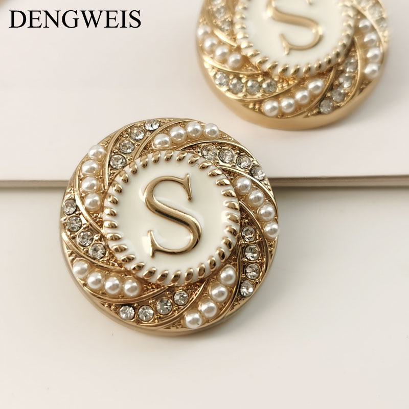 ตัวอักษรภาษาอังกฤษ S รอบปุ่มโล - Women Accessories In English บทวิจารณ์และราคา