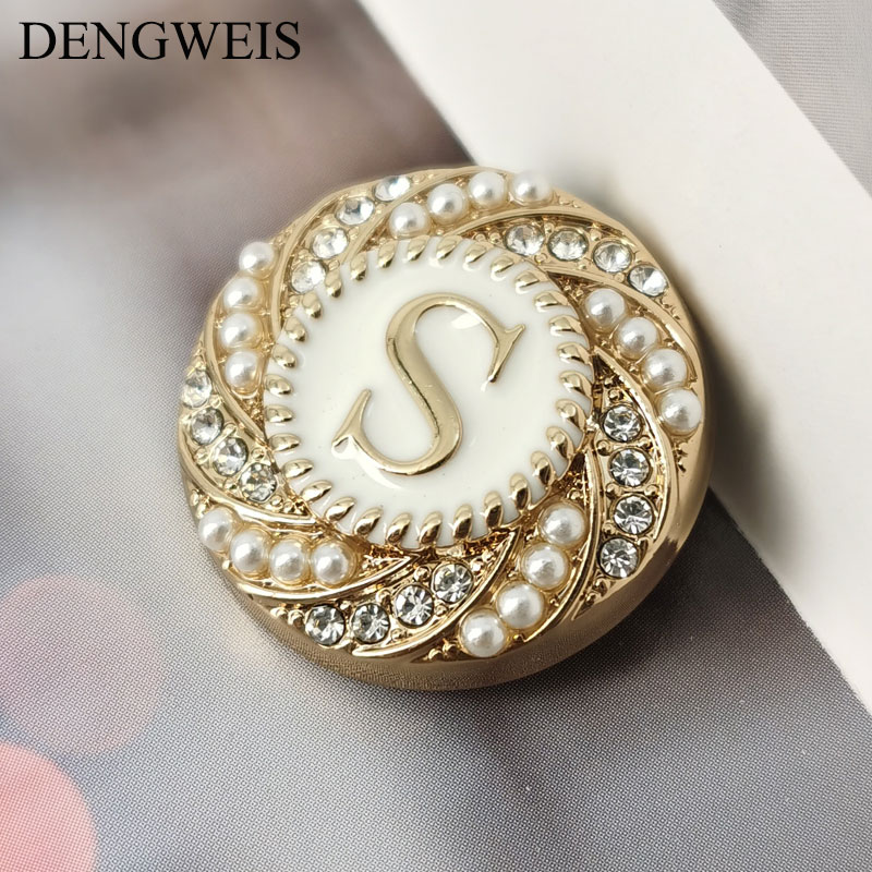 ตัวอักษรภาษาอังกฤษ S รอบปุ่มโล - Women Accessories In English บทวิจารณ์และราคา