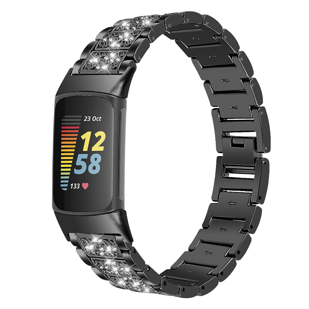 เพชรสแตนเลสสตีลสําหรับ Fitbit  - Women Accessories In English บทวิจารณ์และราคา