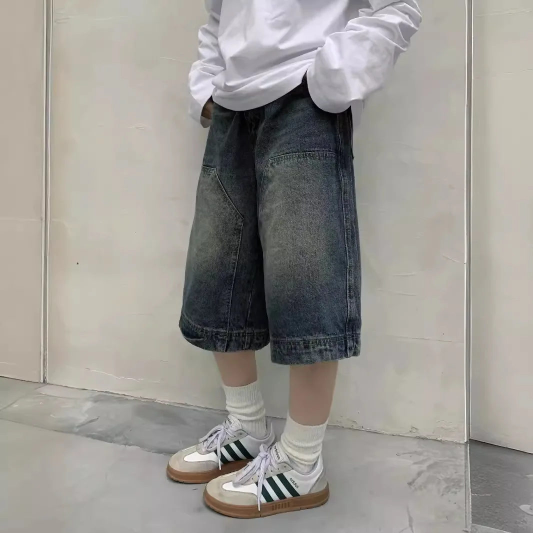 กางเกงยีนส์ขาสั้นทรงหลวมสไตล์ว - Women'S Jeans Accessories บทวิจารณ์และราคา