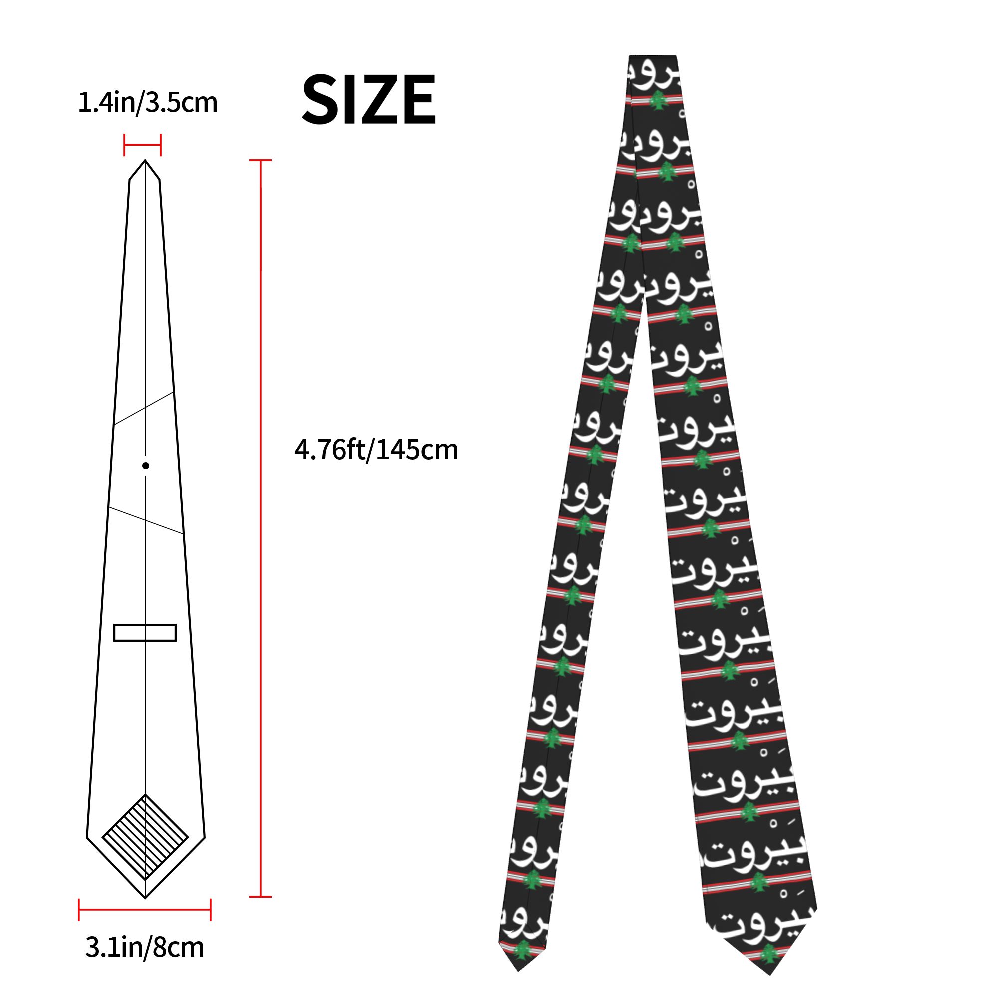 เนคไทลายธงชาติเลบานอน ปักลายอา - Women Accessories Lebanon บทวิจารณ์และราคา