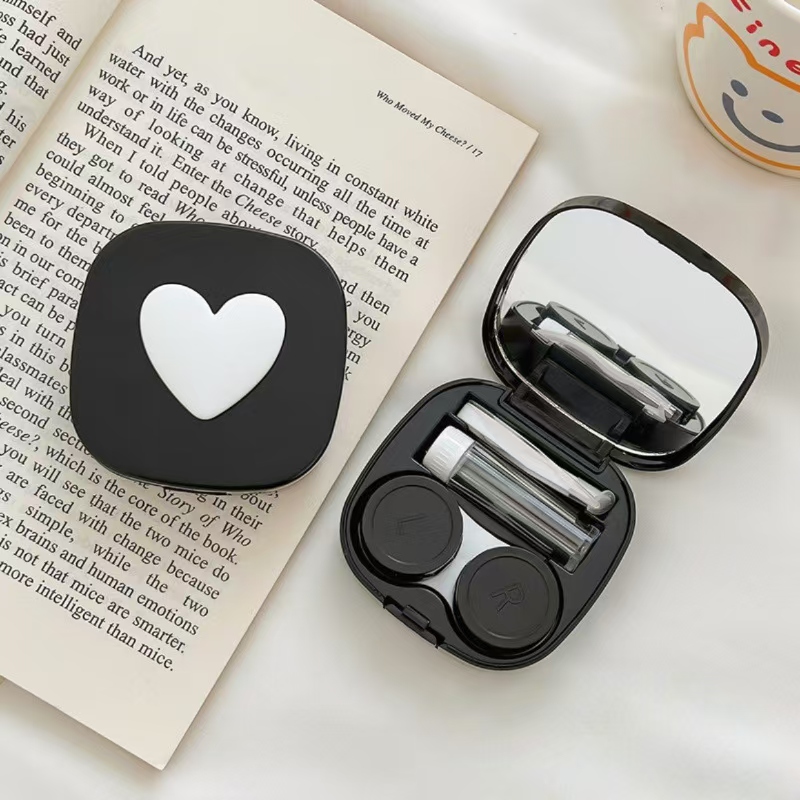 หัวใจคอนแทคเลนส์พร้อมกระจก MIN - Women Accessories List บทวิจารณ์และราคา