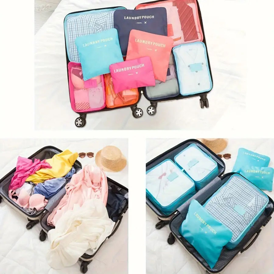 6 ชิ้น Travel Organizer กระเป๋ - Women Accessories List บทวิจารณ์และราคา
