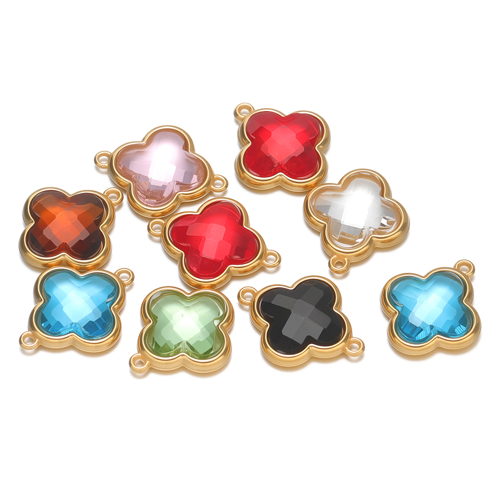 จี้รูปใบโคลเวอร์สี่แฉกสแตนเลส  - Women Accessories Bracelet บทวิจารณ์และราคา