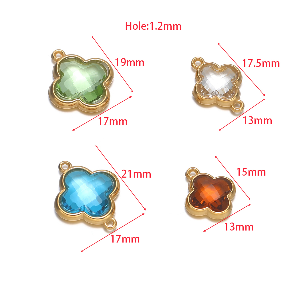 จี้รูปใบโคลเวอร์สี่แฉกสแตนเลส  - Women Accessories Bracelet บทวิจารณ์และราคา
