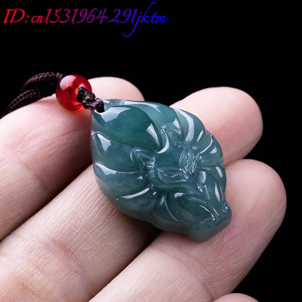 หยกพม่าธรรมชาติจี้รูปสุนัขจิ้ง - Women'S Accessories Designer บทวิจารณ์และราคา
