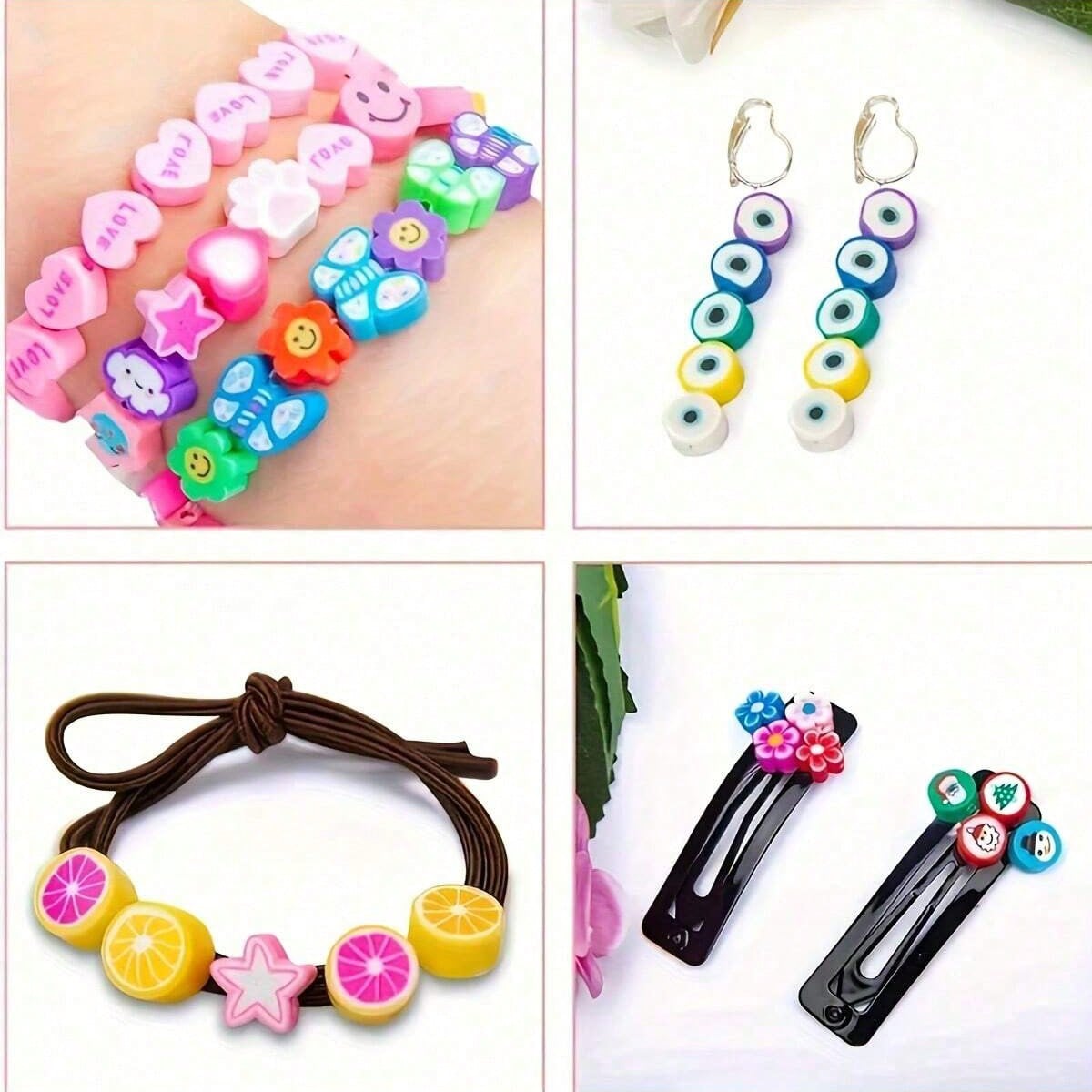 1450/1200/250 ชิ้นชุดลูกปัดดิน - Women Accessories Bracelet บทวิจารณ์และราคา