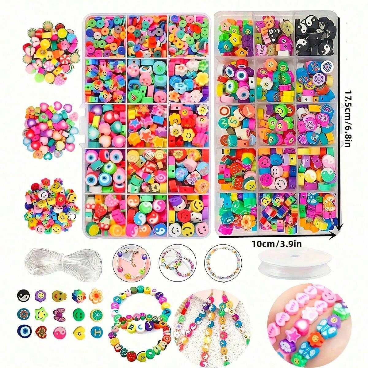1450/1200/250 ชิ้นชุดลูกปัดดิน - Women Accessories Bracelet บทวิจารณ์และราคา