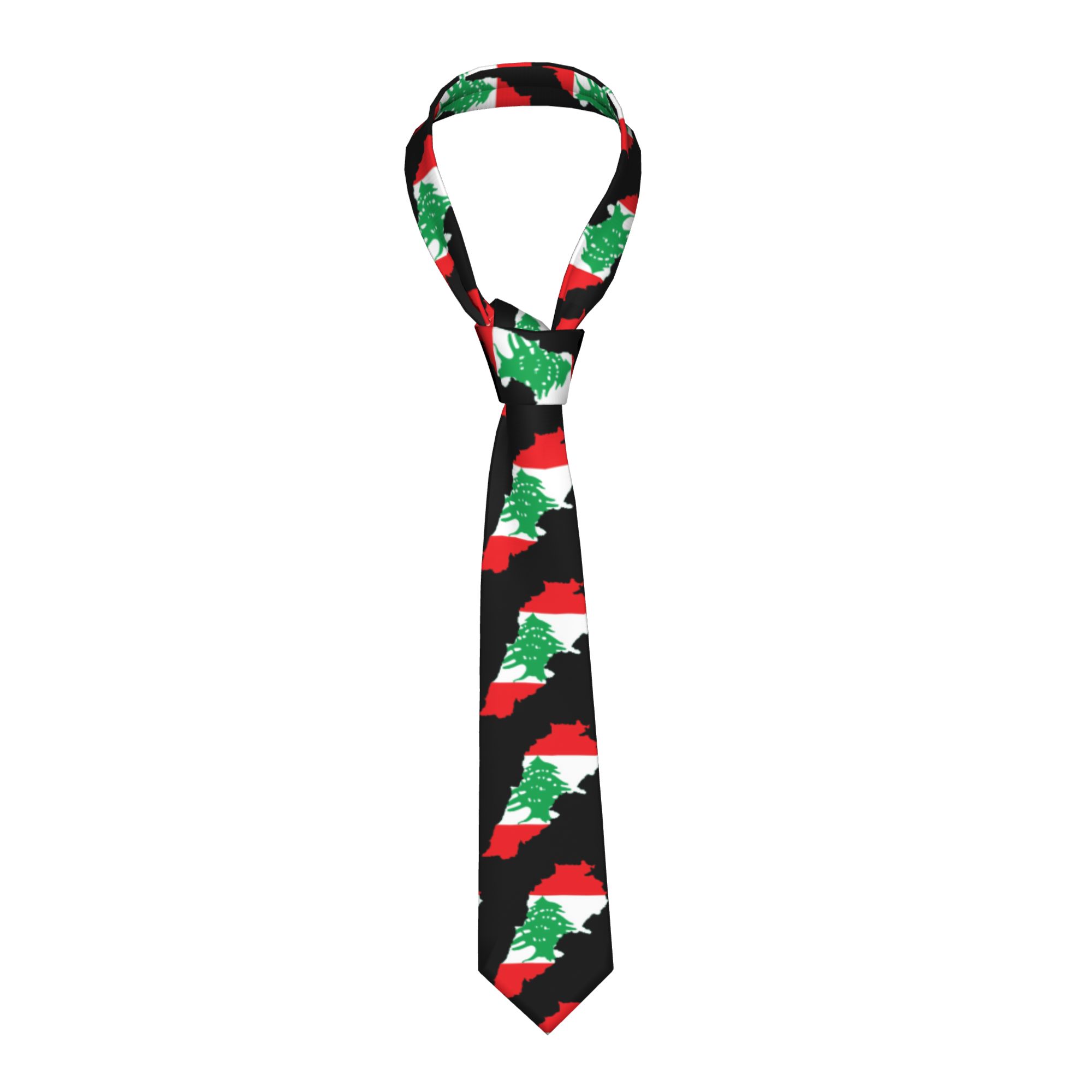 เนคไทลายธงชาติเลบานอน  แบบกำหน - Women Accessories Lebanon บทวิจารณ์และราคา