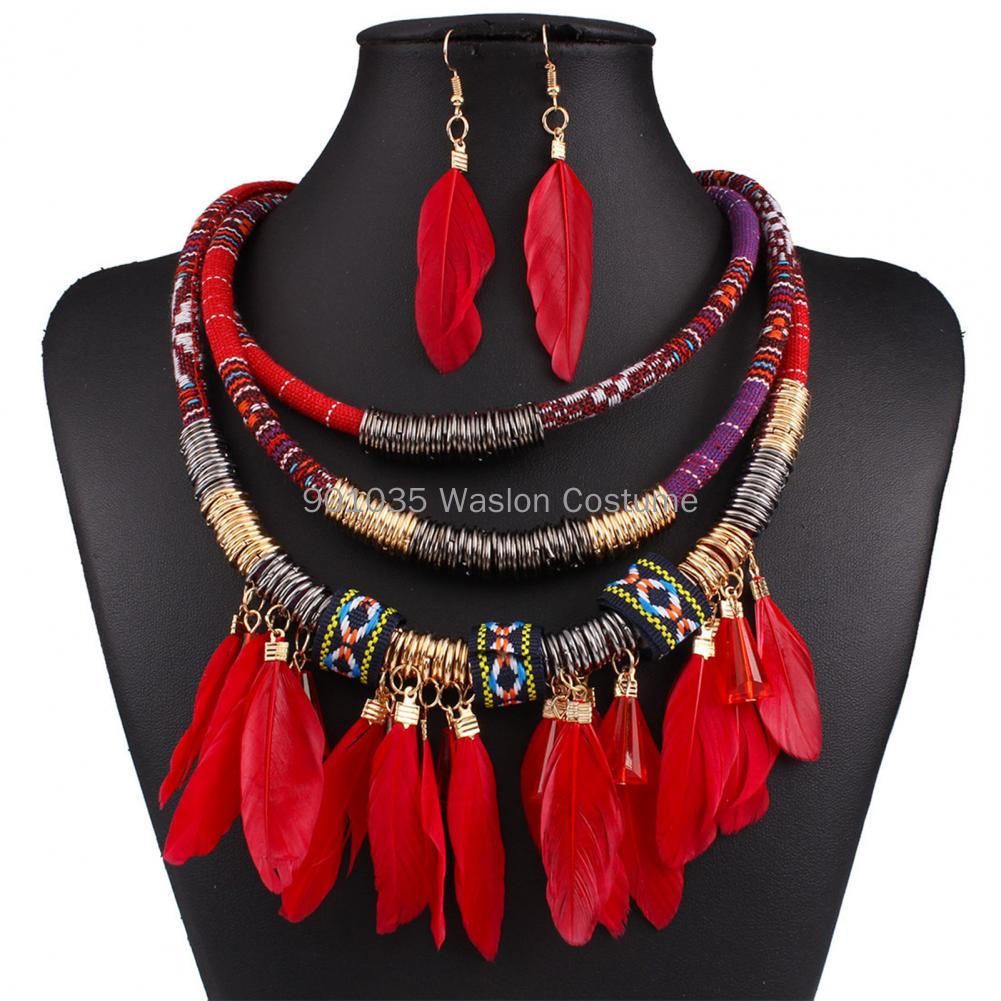 ชุดต่างหูสร้อยคอพู่ขนนกอียิปต์ - Women Accessories In Egypt บทวิจารณ์และราคา