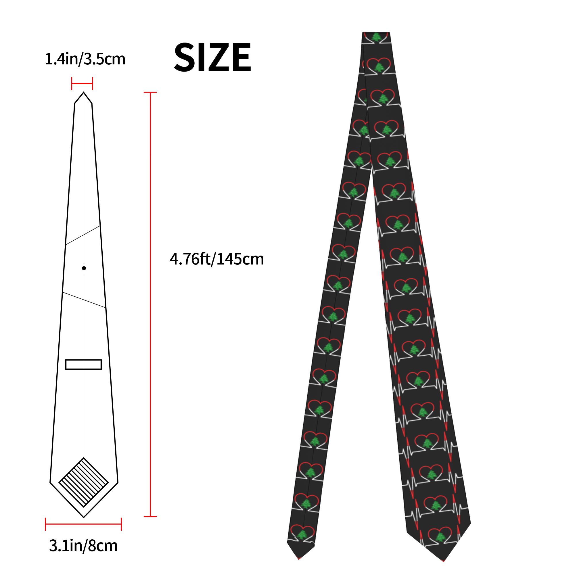 เนคไทลายธงชาติเลบานอนพร้อมลายห - Women Accessories Lebanon บทวิจารณ์และราคา