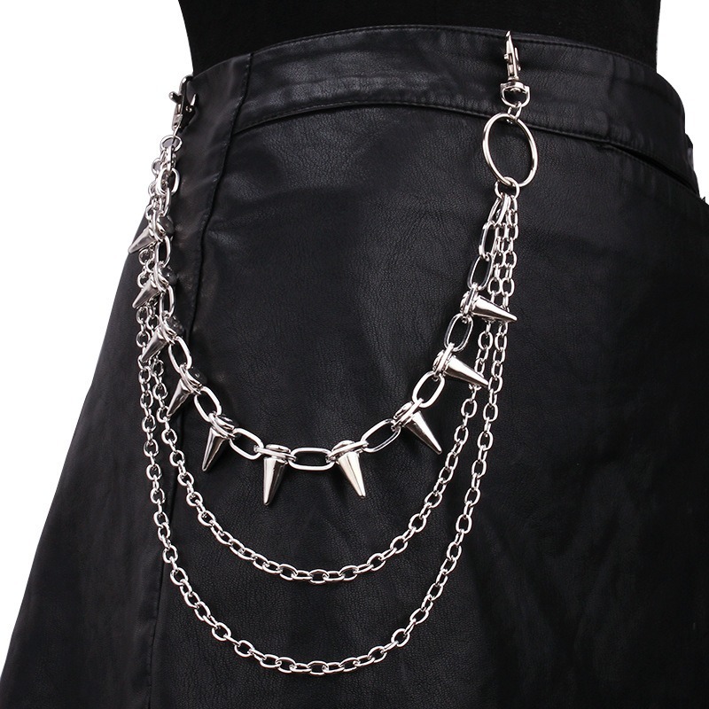 โซ่คาดเอวสไตล์ฮิปฮอป พังก์ร็อก - Women'S Jeans Accessories บทวิจารณ์และราคา