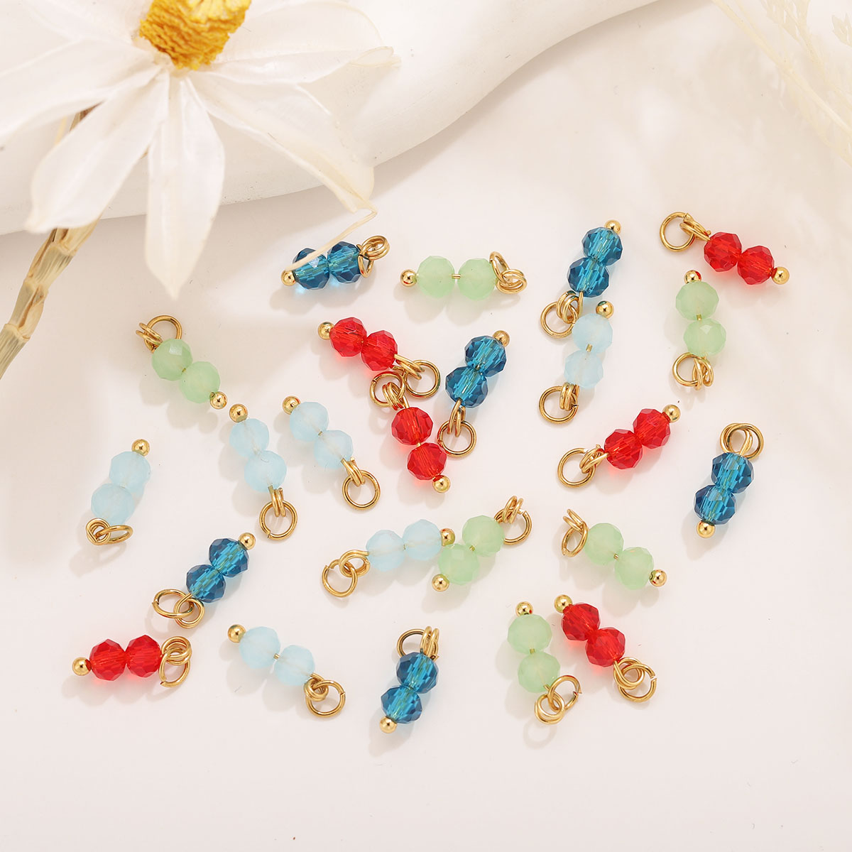 10 ชิ้น คริสตัลสีสันสดใส ลูกปั - Women Accessories Bracelet บทวิจารณ์และราคา