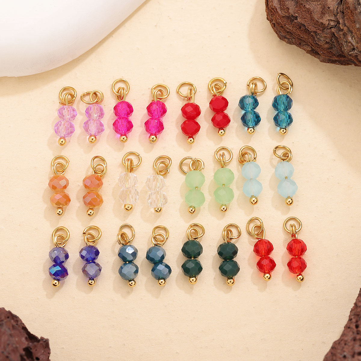 10 ชิ้น คริสตัลสีสันสดใส ลูกปั - Women Accessories Bracelet บทวิจารณ์และราคา