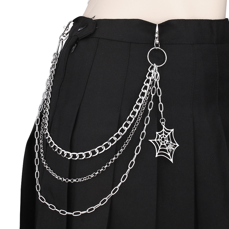 ห่วงโซ่กางเกงแฟชั่นแนวพังค์โลห - Women'S Jeans Accessories บทวิจารณ์และราคา