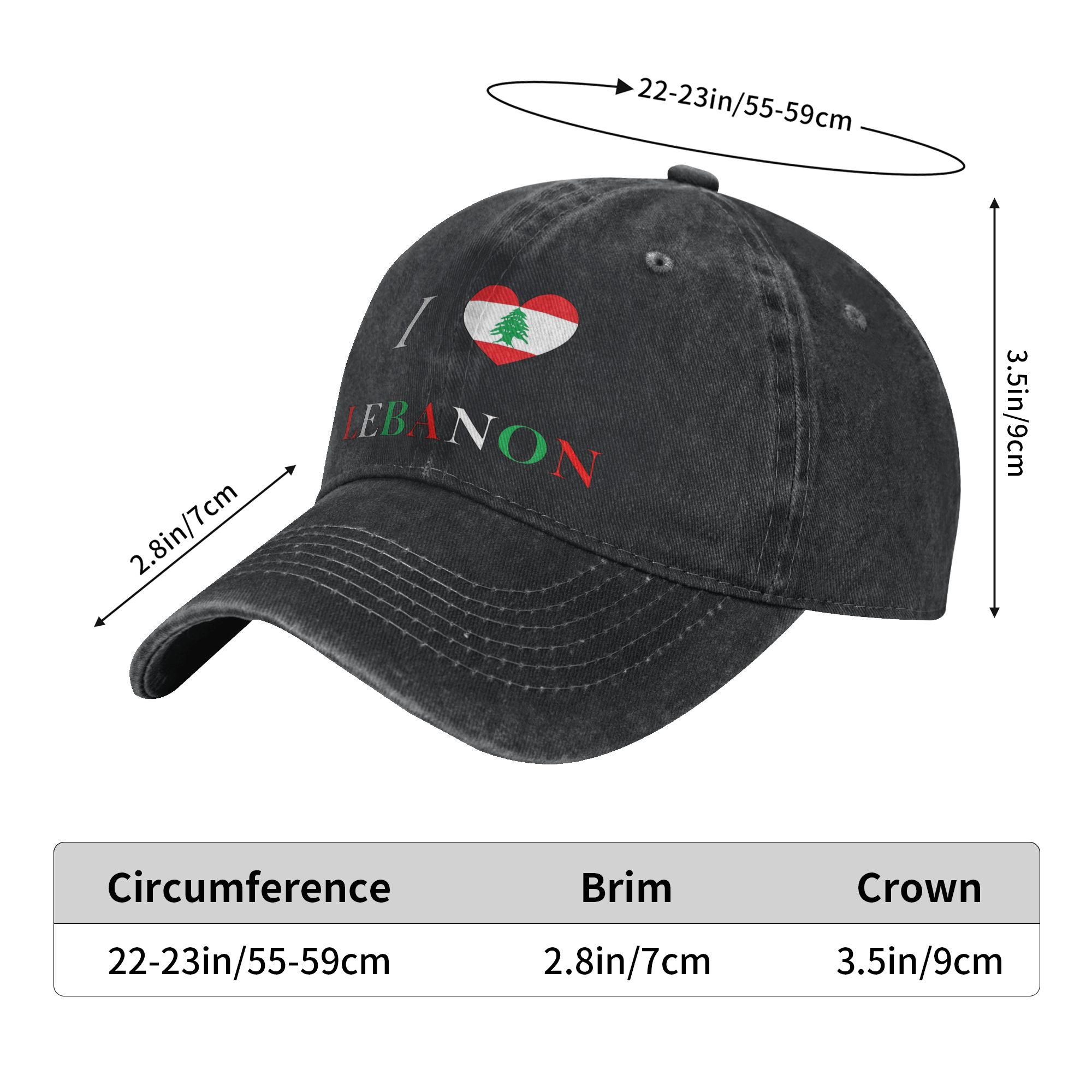 เลบานอนธงหัวใจหมวกคนขับรถบรรทุ - Women Accessories Lebanon บทวิจารณ์และราคา