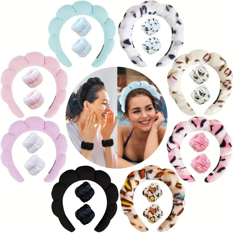 3 ชิ้น/เซ็ตแต่งหน้าHeadband Pu - Women Accessories Combo บทวิจารณ์และราคา