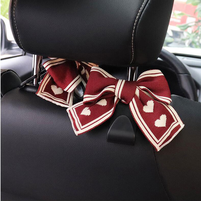 ตะขอแขวนติดรถยนต์แบบผูกโบว์สำห - Women Accessories List บทวิจารณ์และราคา
