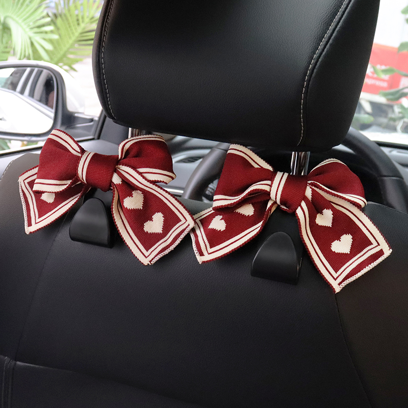 ตะขอแขวนติดรถยนต์แบบผูกโบว์สำห - Women Accessories List บทวิจารณ์และราคา