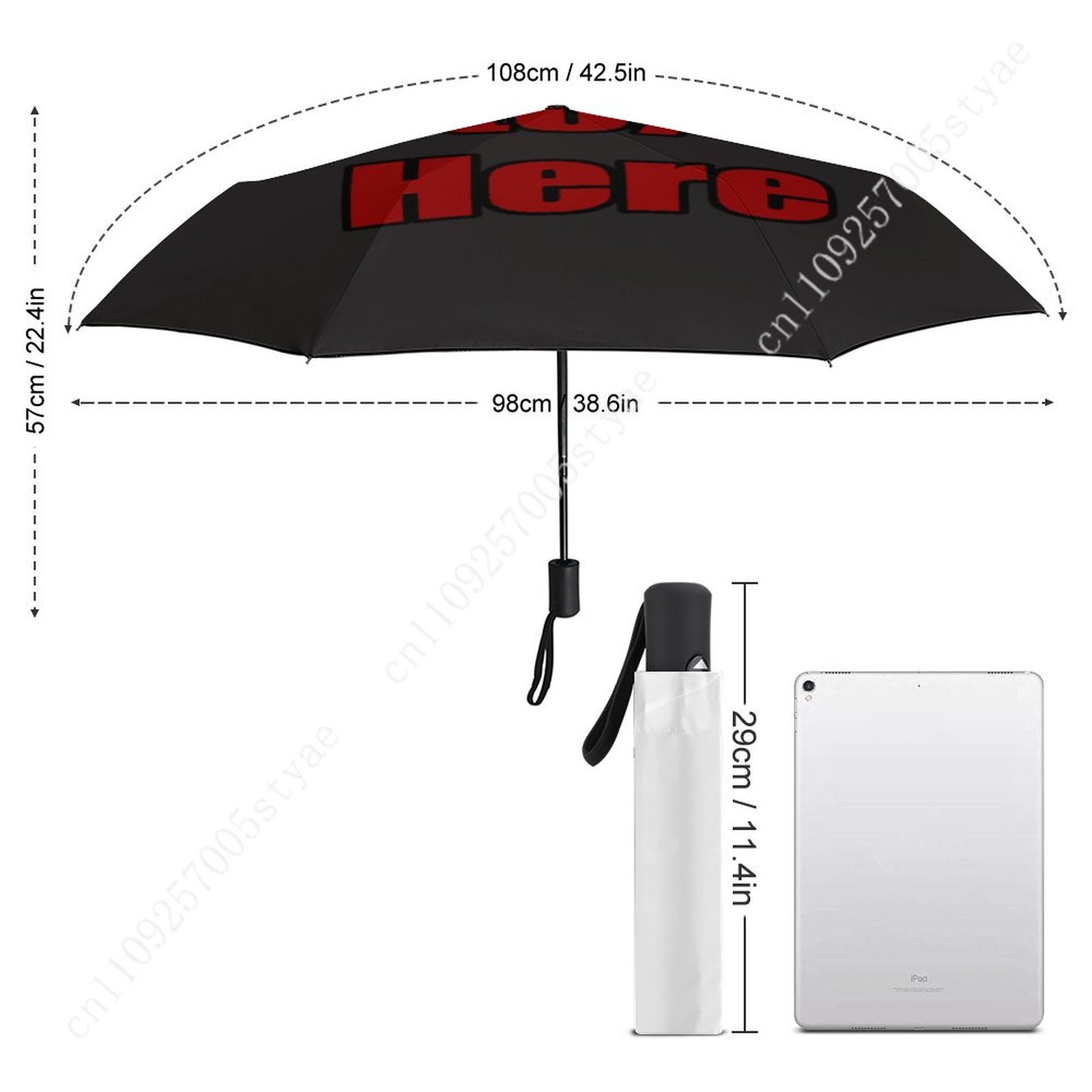 ร่มพับอัตโนมัติแบบกำหนดเอง สำห - Women Accessories Logo Design บทวิจารณ์และราคา